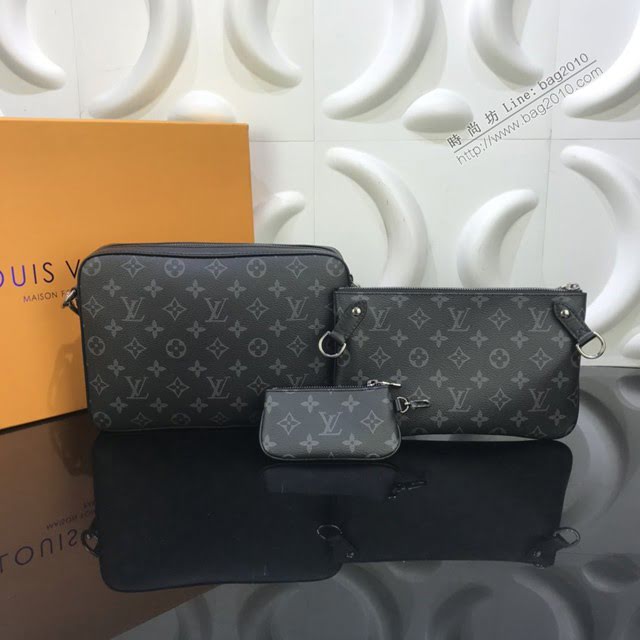 LV包包 LV新款男包 M69443 Trio郵差包 LV男士斜跨手袋  ydh3703